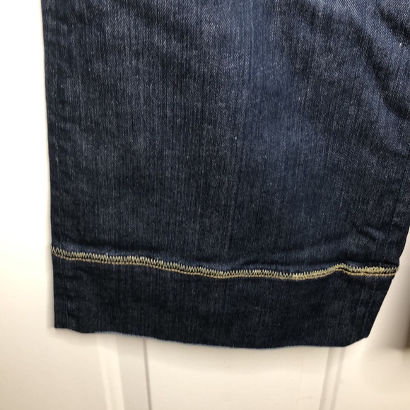 Antik Denim Dark Wash Embroidered Pocket Wide Leg Jeans LNWOT - Picture 4 of 13